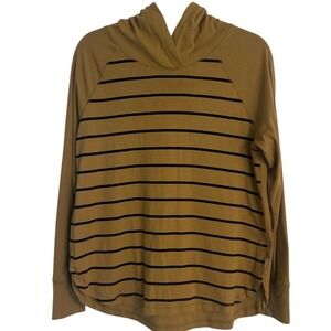 Eddie Bauer Striped Hoodie Long Sleeve Casual Comfy Athleisure Top